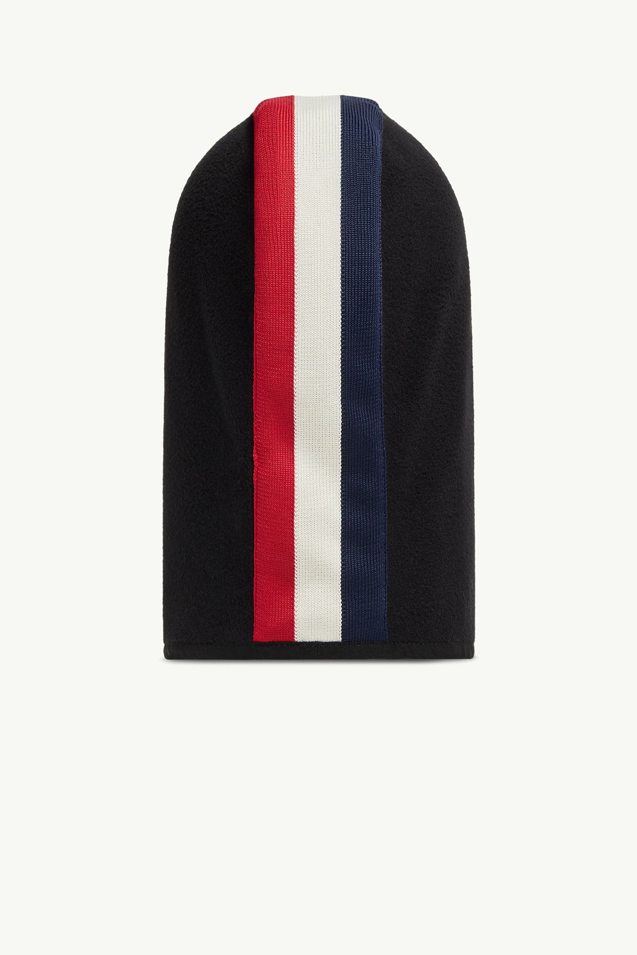 Cagoule en molleton à bordure rayée Mixte Noir Moncler 2