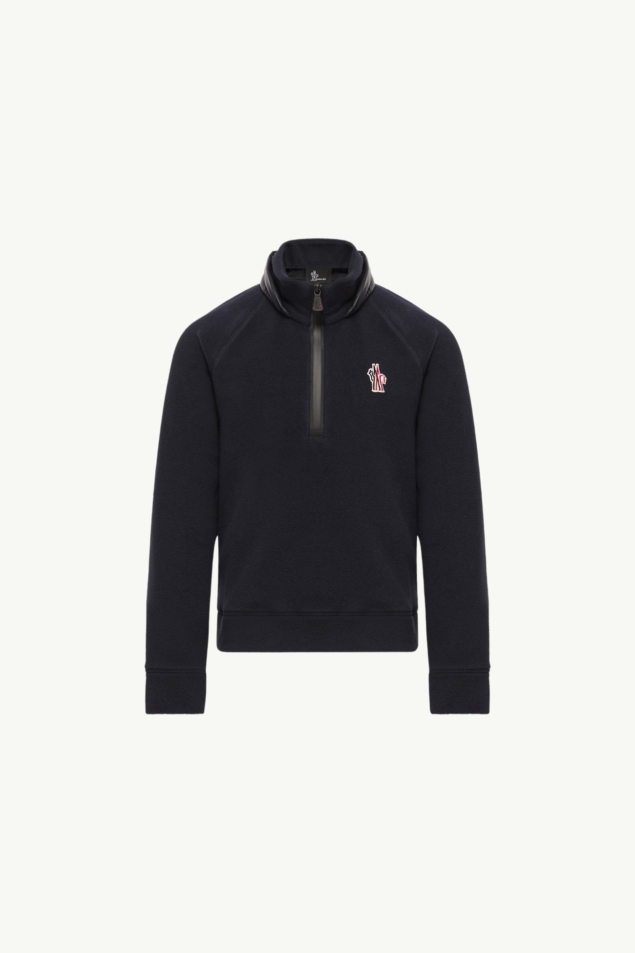 Half-Zip Fleece Sweatshirt Gender Neutral Navy Blue Moncler 0