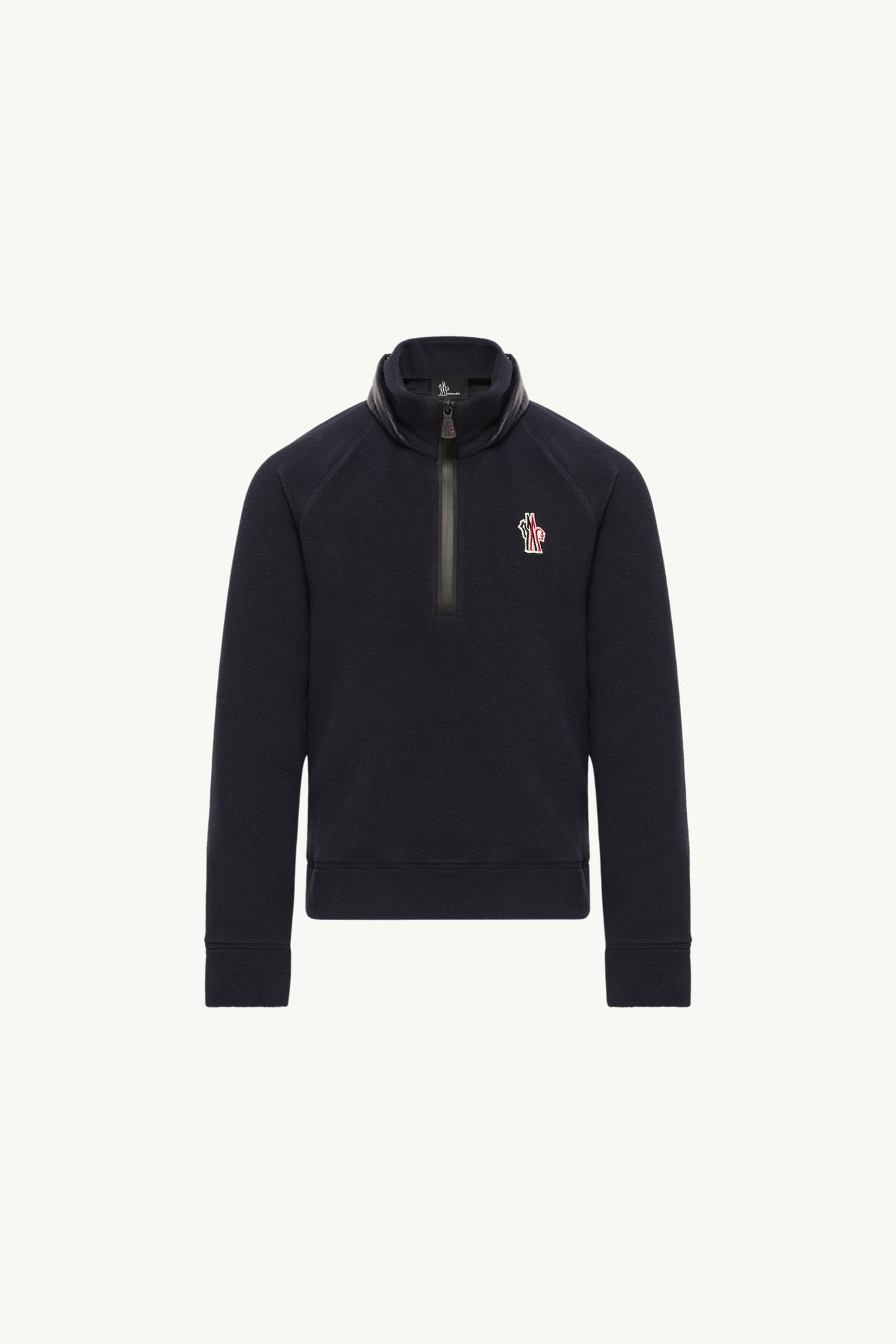 Sweat semi-zippé en molleton Mixte Bleu marine Moncler 0