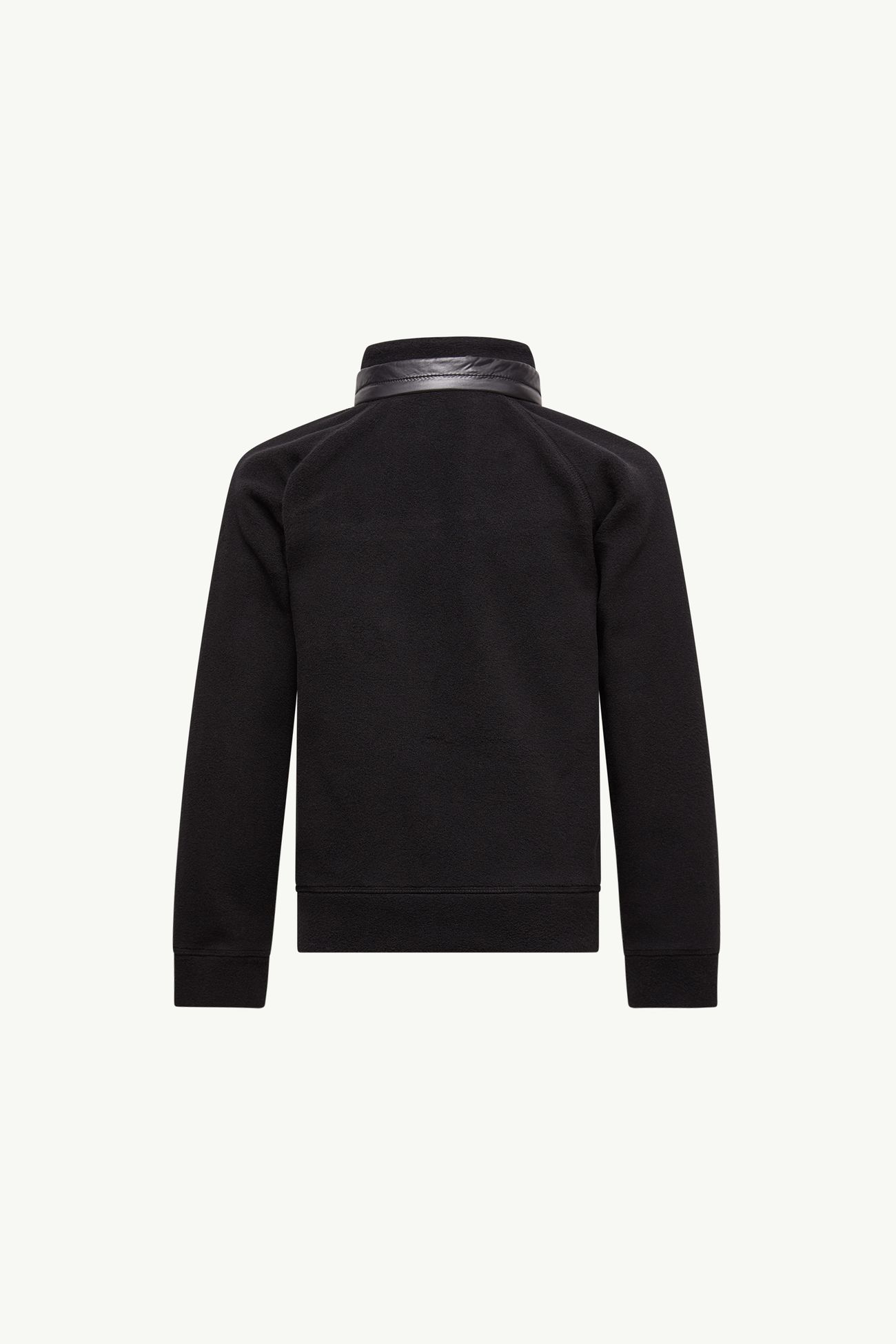Fleece Sweatshirt mit halbem Reißverschluss Genderneutral Schwarz Moncler 2