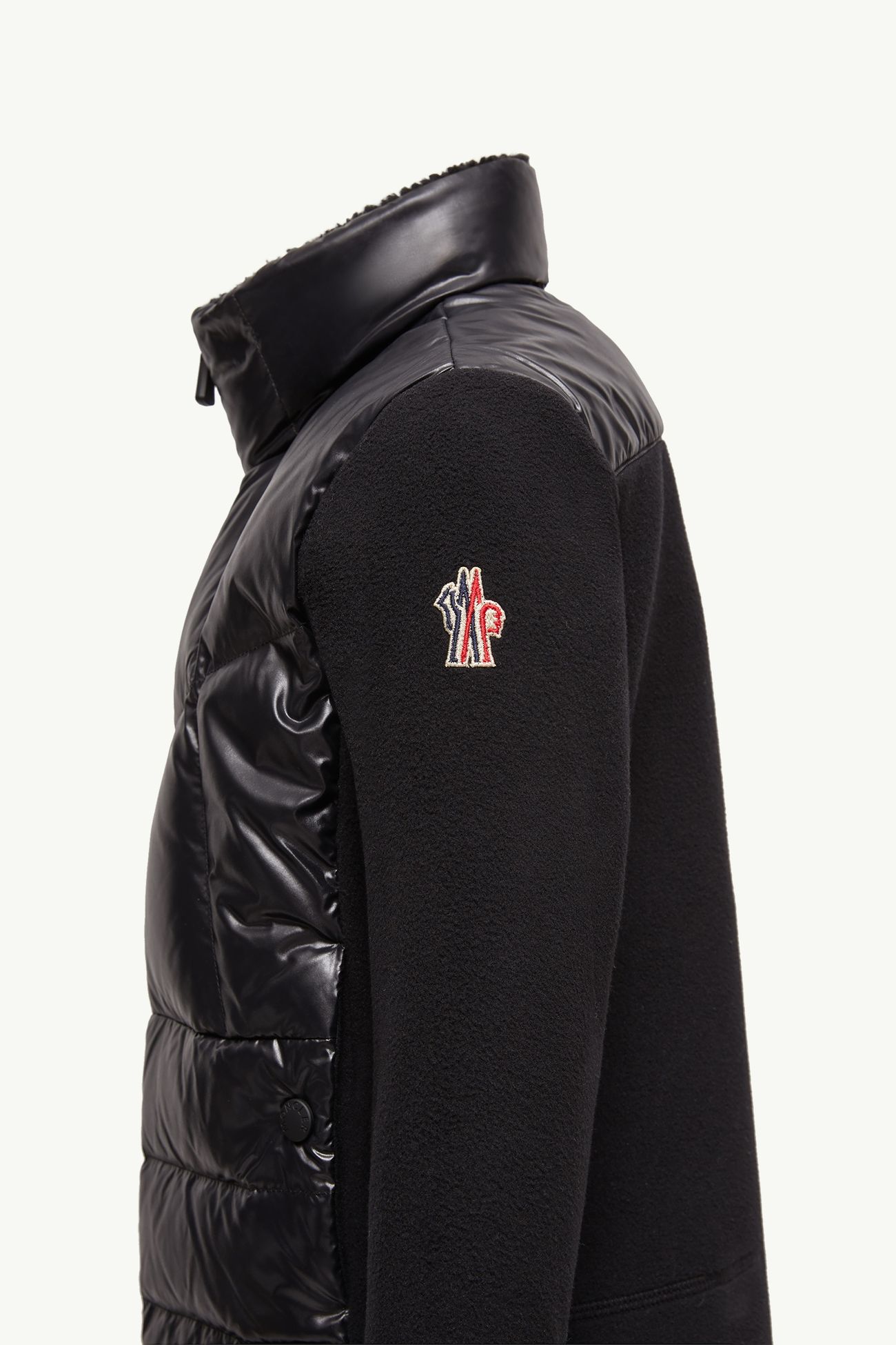 Padded Fleece Zip-Up Sweatshirt Gender Neutral Black Moncler 1