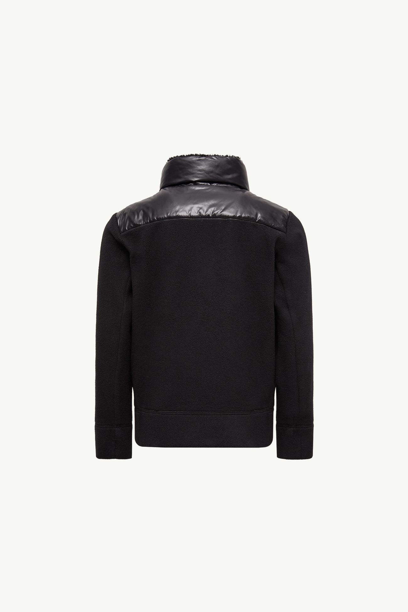 Sudadera de tejido suave acolchado con cremallera De Género Neutro Negro Moncler 2