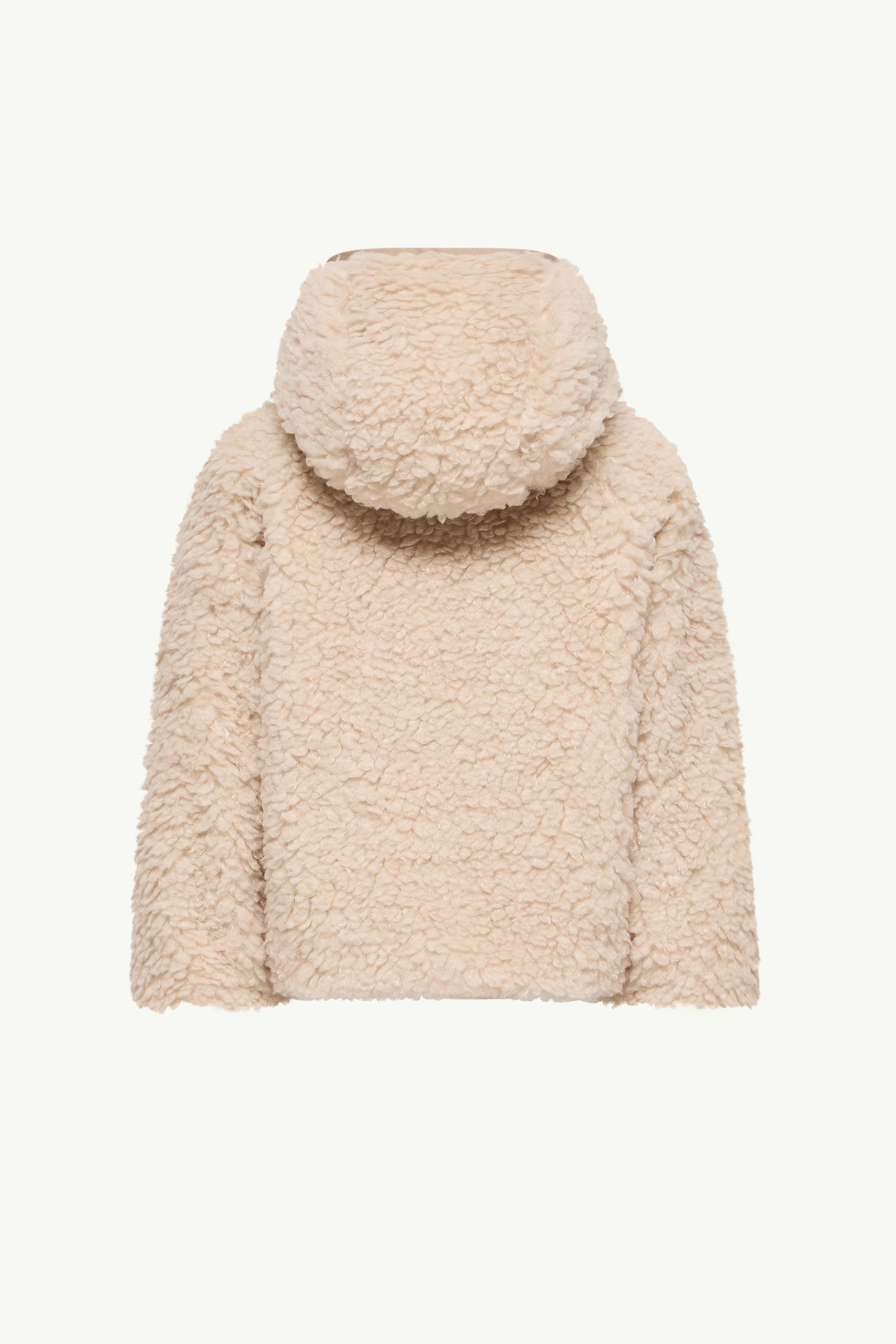 Reversible Teddy Zip-Up Hoodie Gender Neutral Light Beige Moncler 2