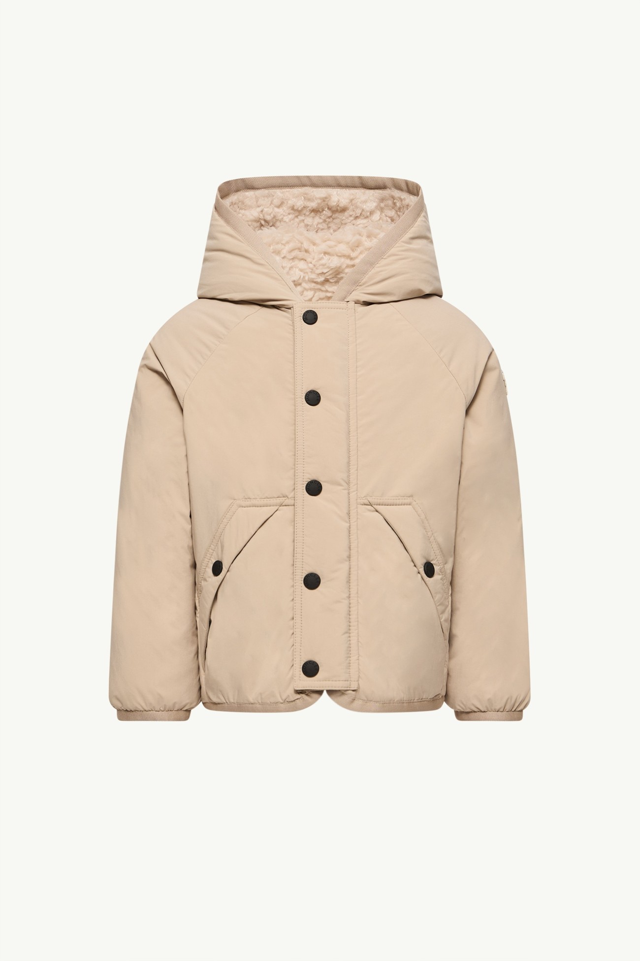 Cardigan zippé réversible en teddy Mixte Beige Clair Moncler 3