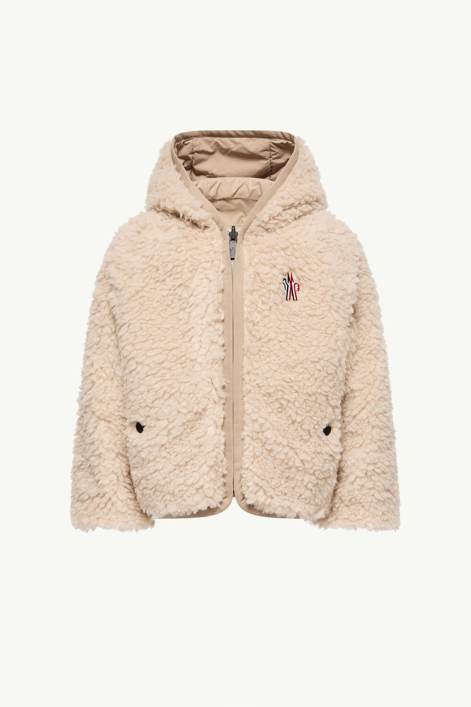 雙面泰迪布拉鏈連帽衫 中性 淺米色 Moncler, 1 of 0