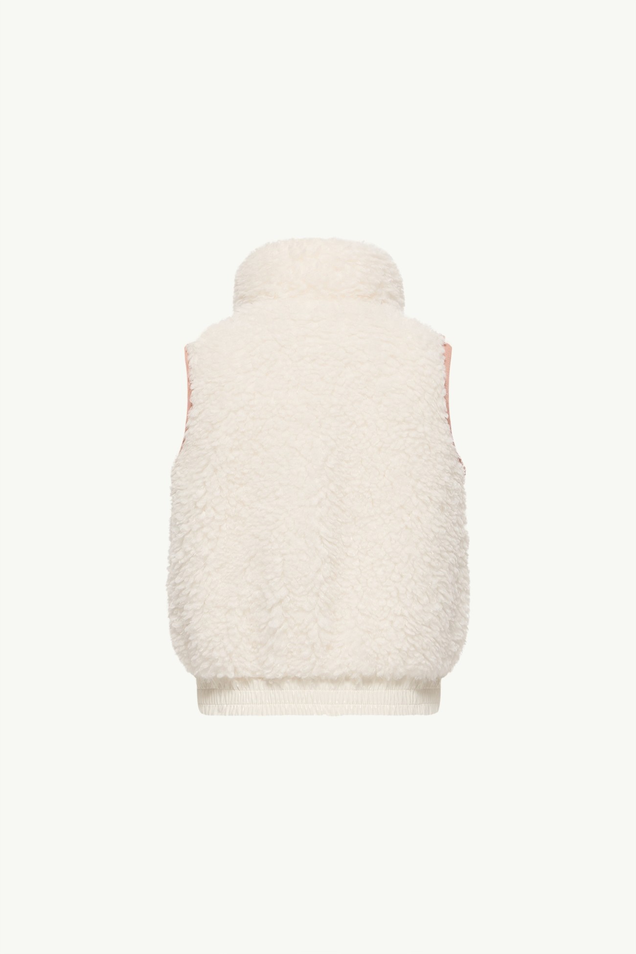 Chaleco plumífero efecto peluche Niña Blanco Moncler 2