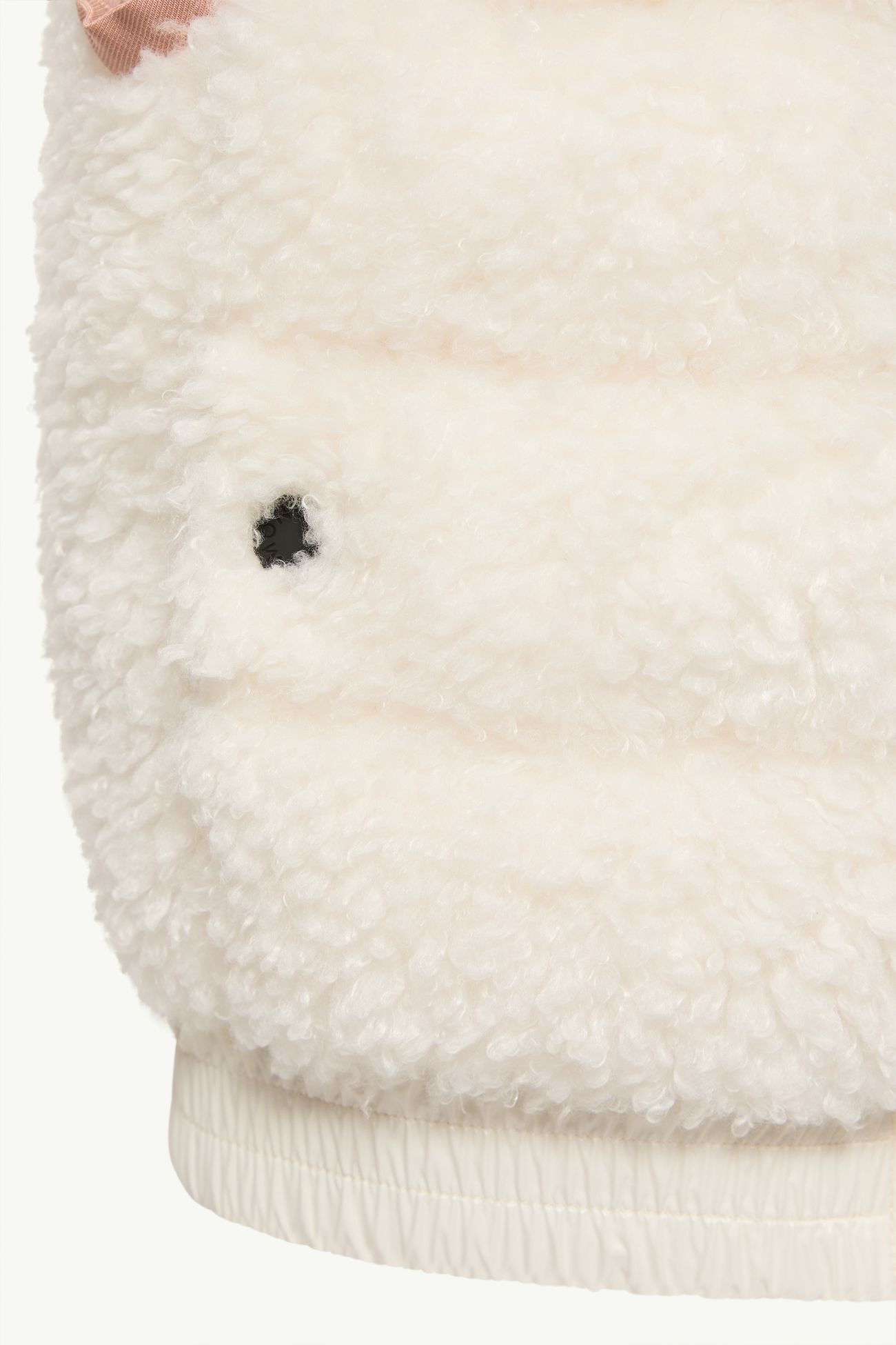 Doudoune sans manches en teddy Fille Blanc Moncler 3