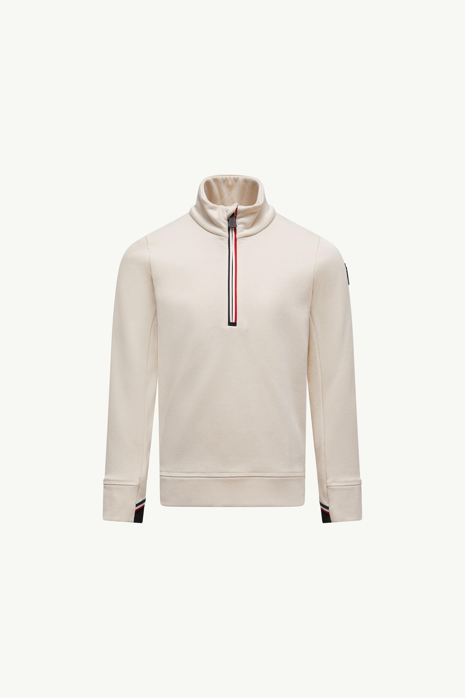 Polartec® Half-Zip Polo Neck Gender Neutral White Moncler