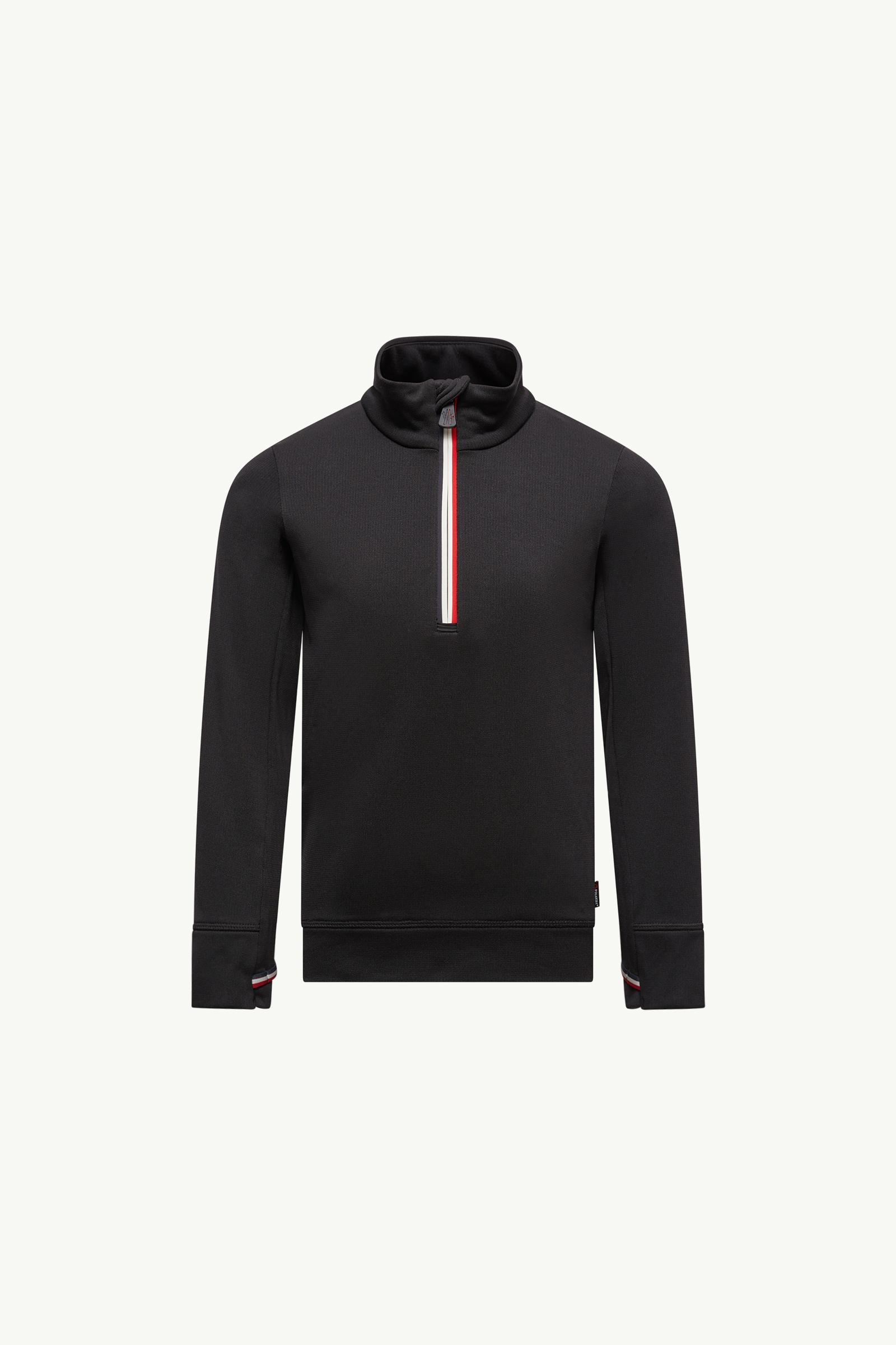 Polartec® Half-Zip Polo Neck Gender Neutral Black Moncler