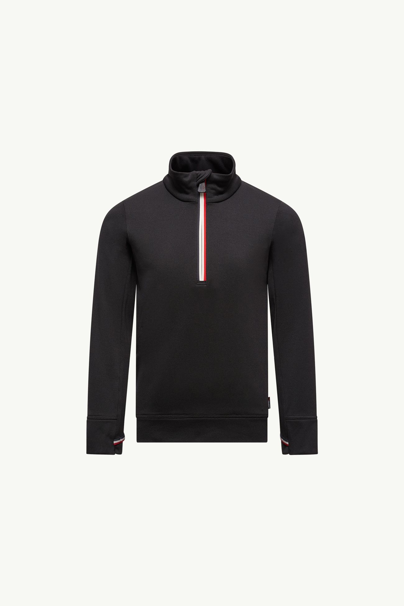 Polartec® Half-Zip Turtleneck Gender Neutral Black Moncler 0