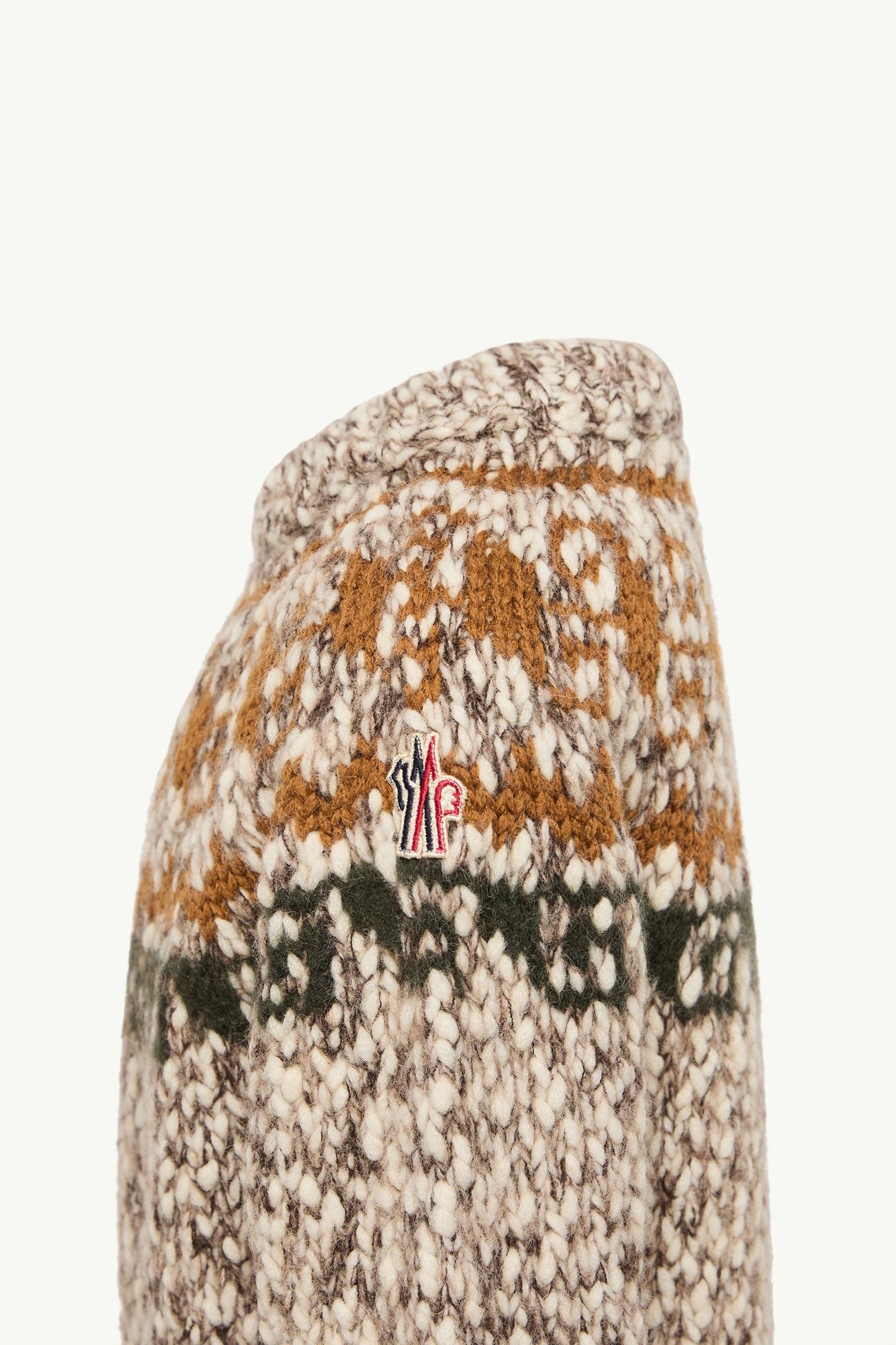 Geometric Jacquard Wool Blend Sweater Gender Neutral Moncler 1