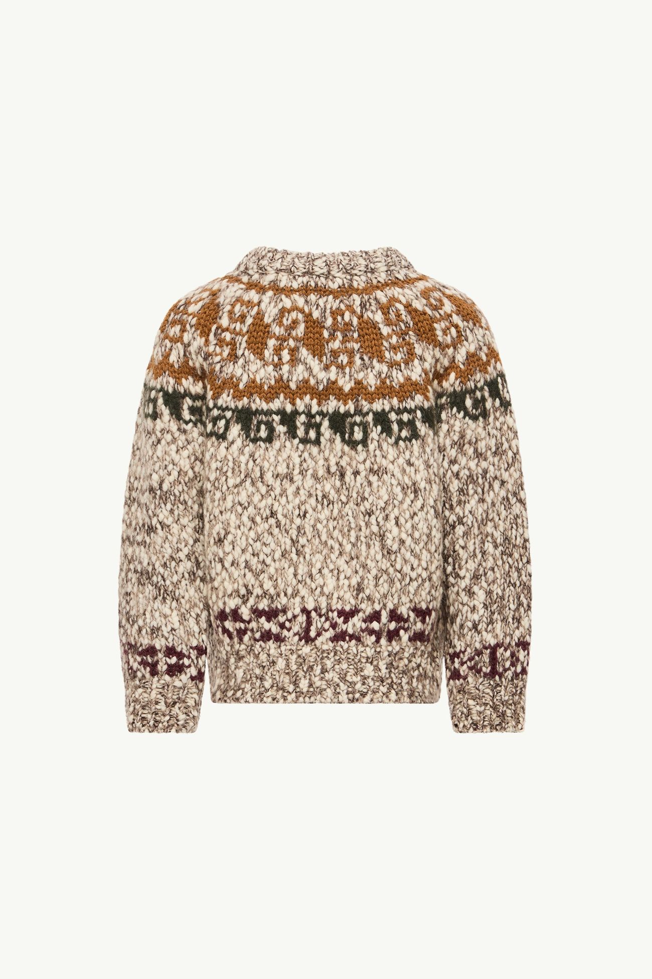 Maglione in Misto Lana Jacquard con Motivo Geometrico Gender Neutral Moncler 2