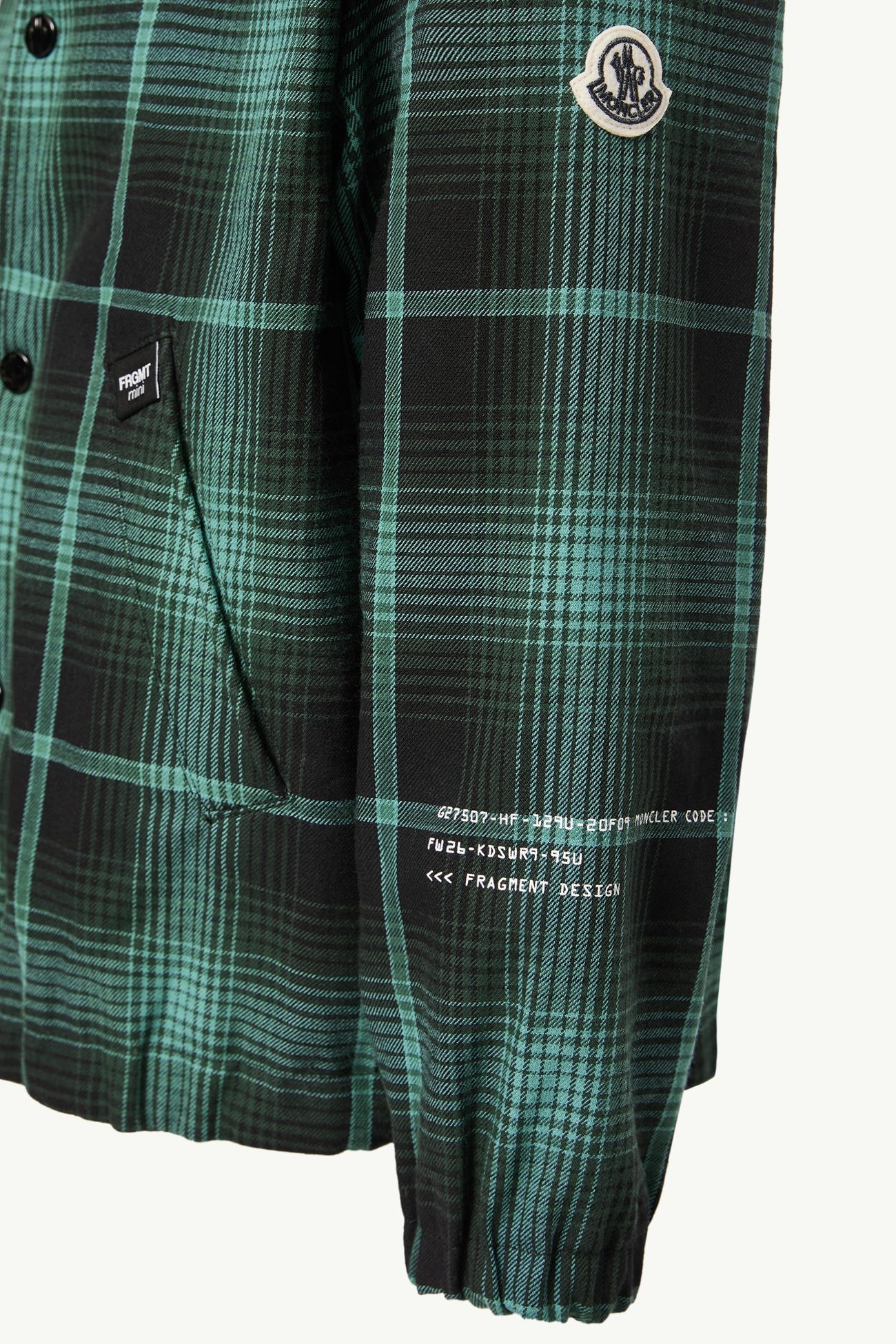 Chaqueta reversible Moncler x FRGMTmini Ryūha Niño Negro & Verde Moncler 7