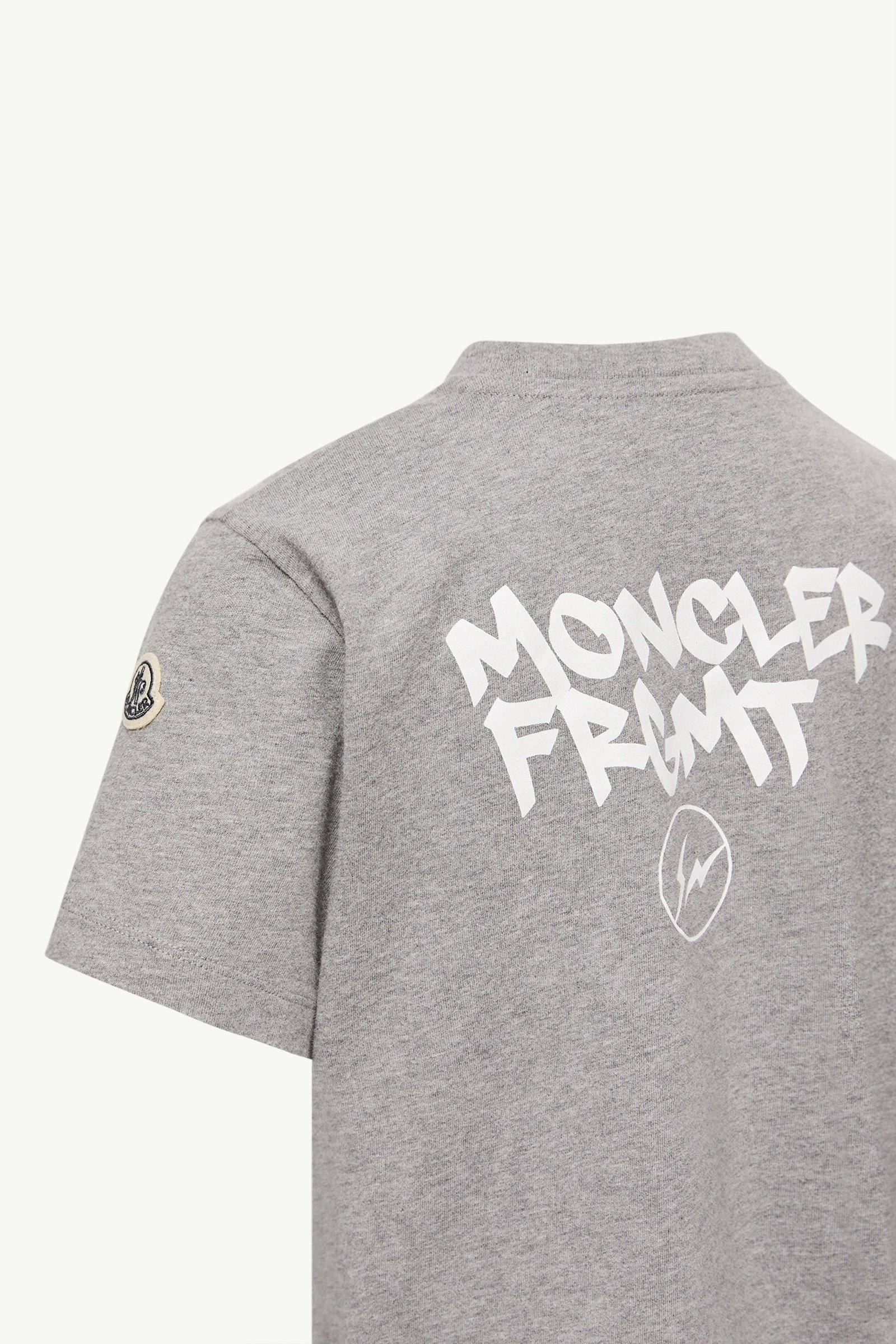 Grey Moncler x FRGMTmini Logo T-Shirt - Moncler x FRGMT for