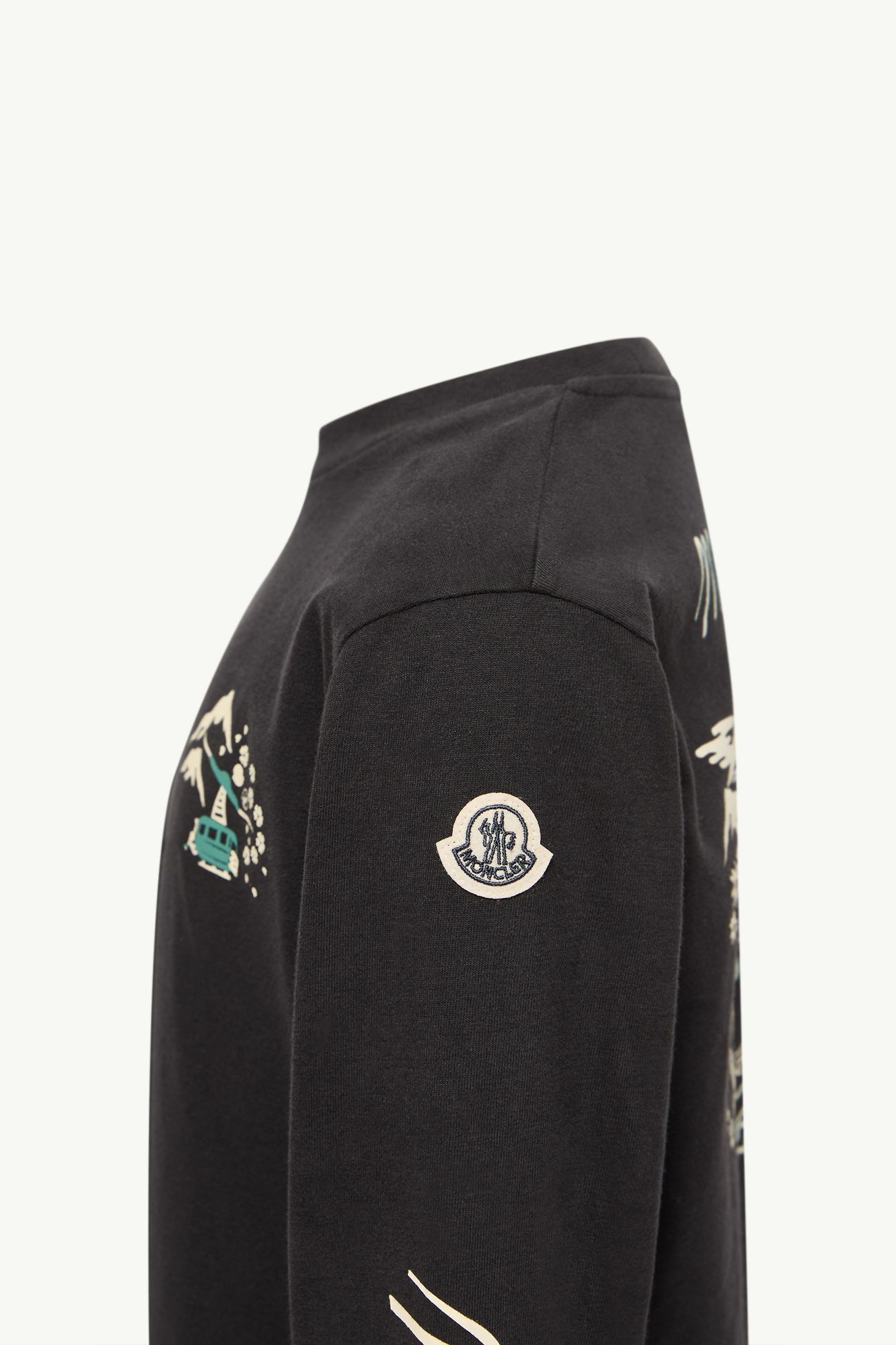 T-shirt à manches longues brodé Moncler x FRGMTmini Garçon Noir Moncler 1