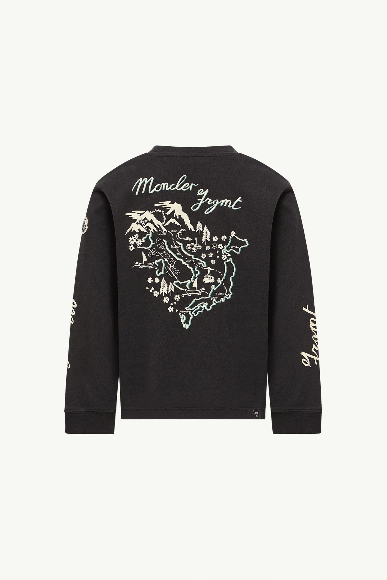 Moncler x FRGMTmini長袖T恤 男童 黑色 Moncler 3