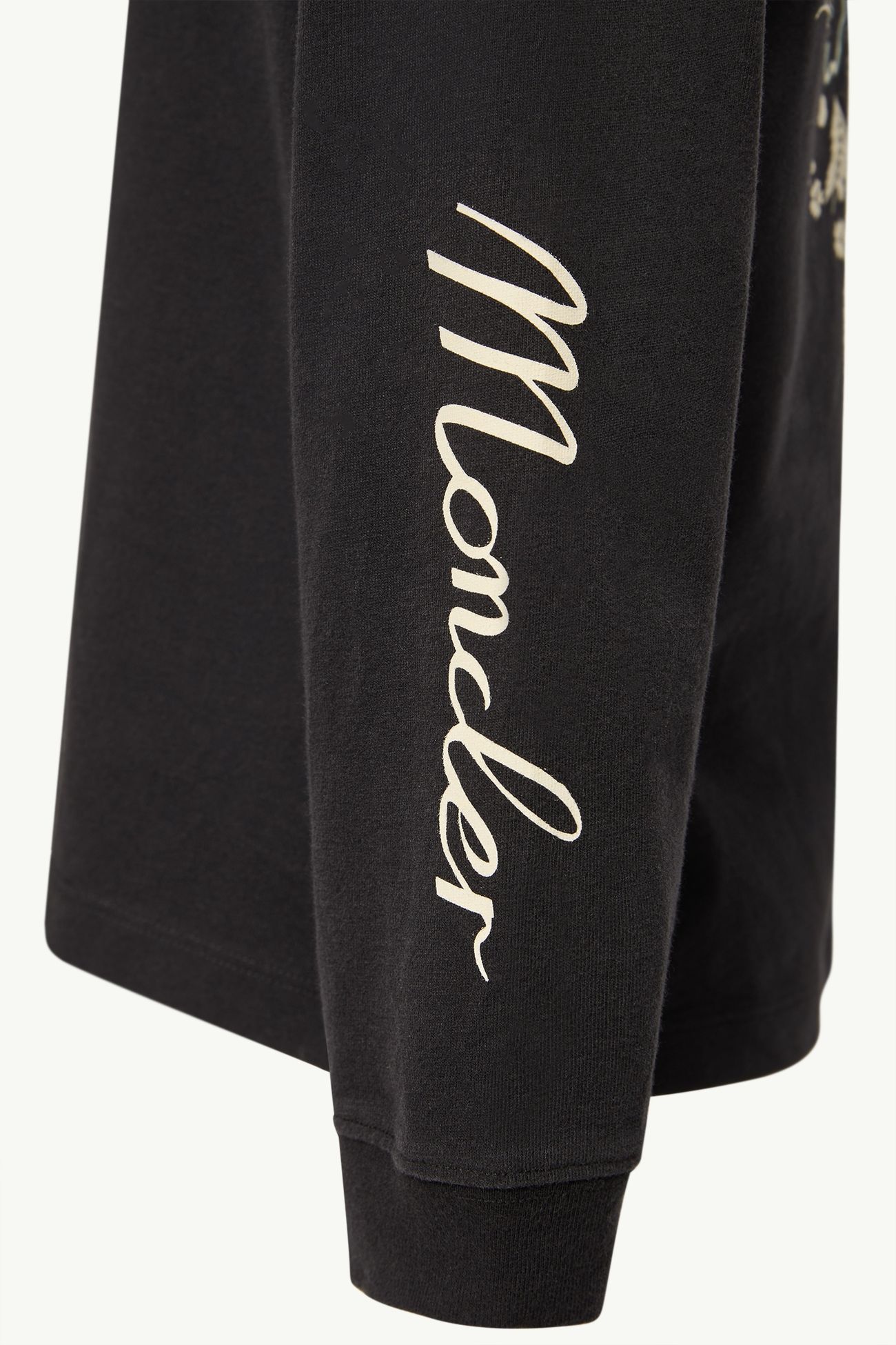 Moncler x FRGMTmini Langarm-T-Shirt Jungen Schwarz Moncler 4
