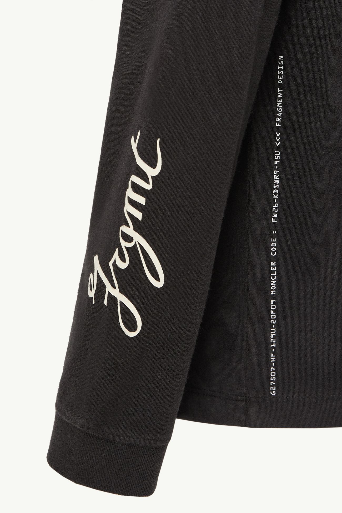 Moncler x FRGMTmini Long Sleeve T-Shirt Boy Black Moncler 5