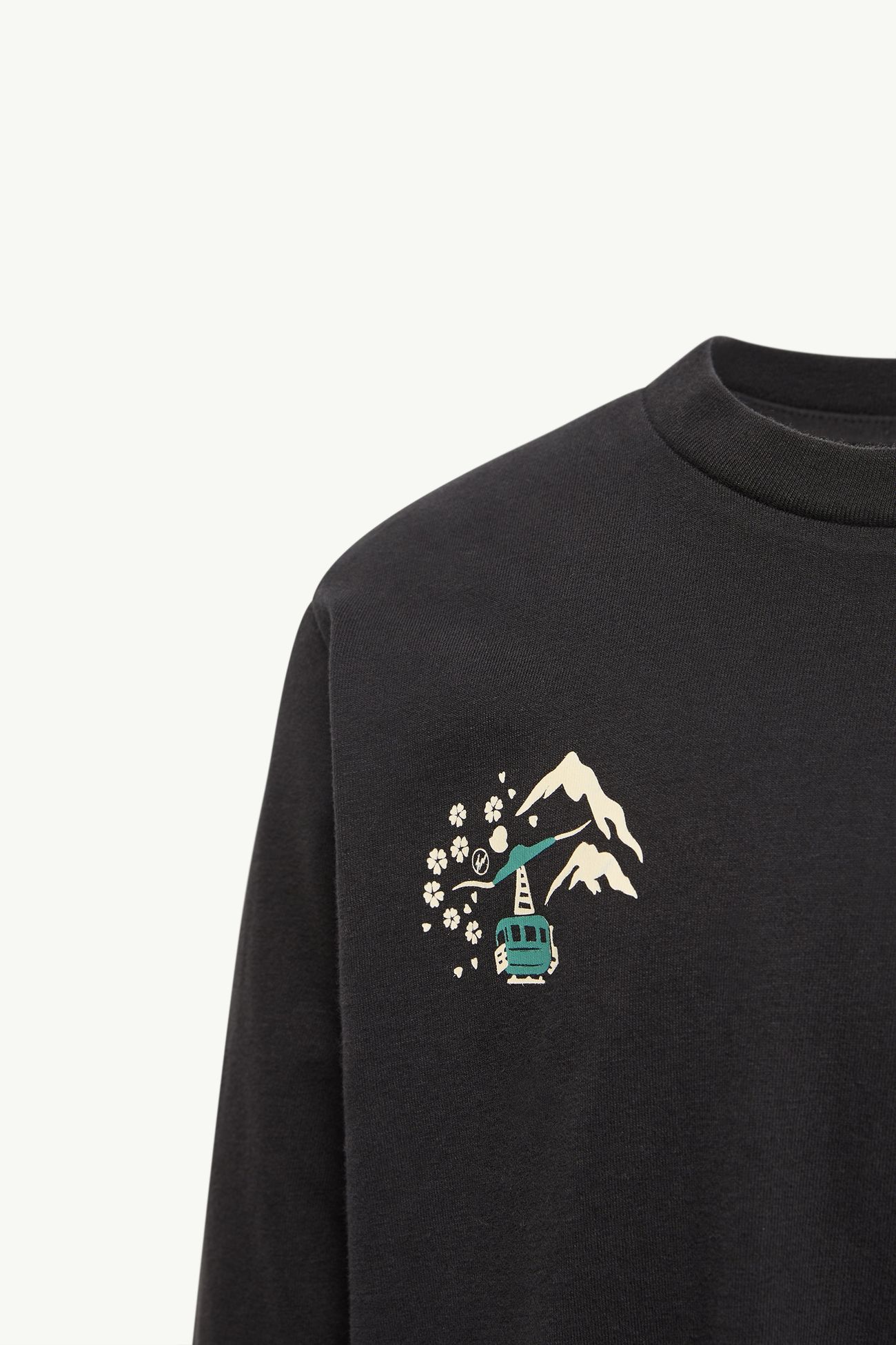 Moncler x FRGMTmini Langarm-T-Shirt Jungen Schwarz Moncler 6
