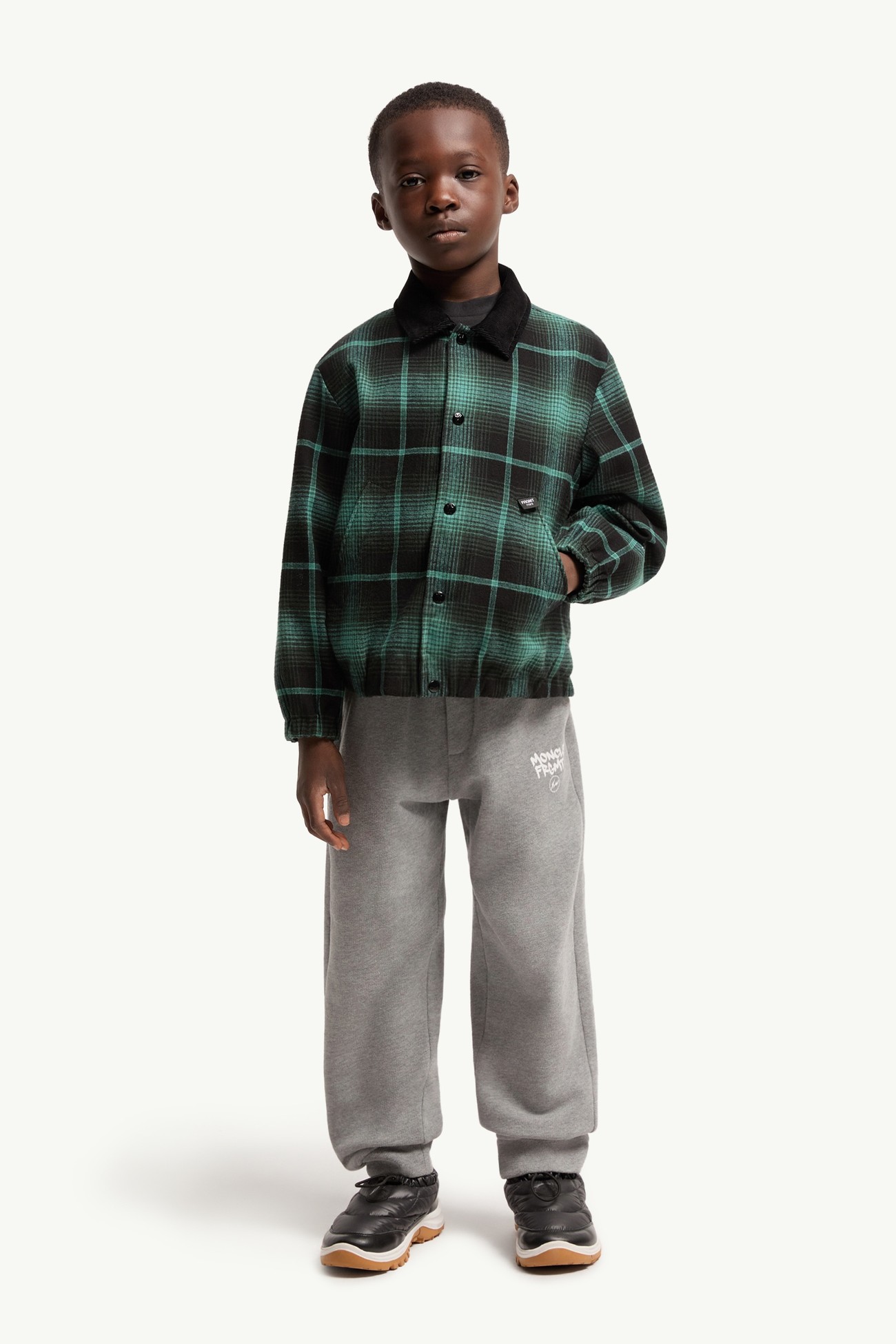 Moncler x FRGMTmini運動褲 男童 灰色 Moncler 0