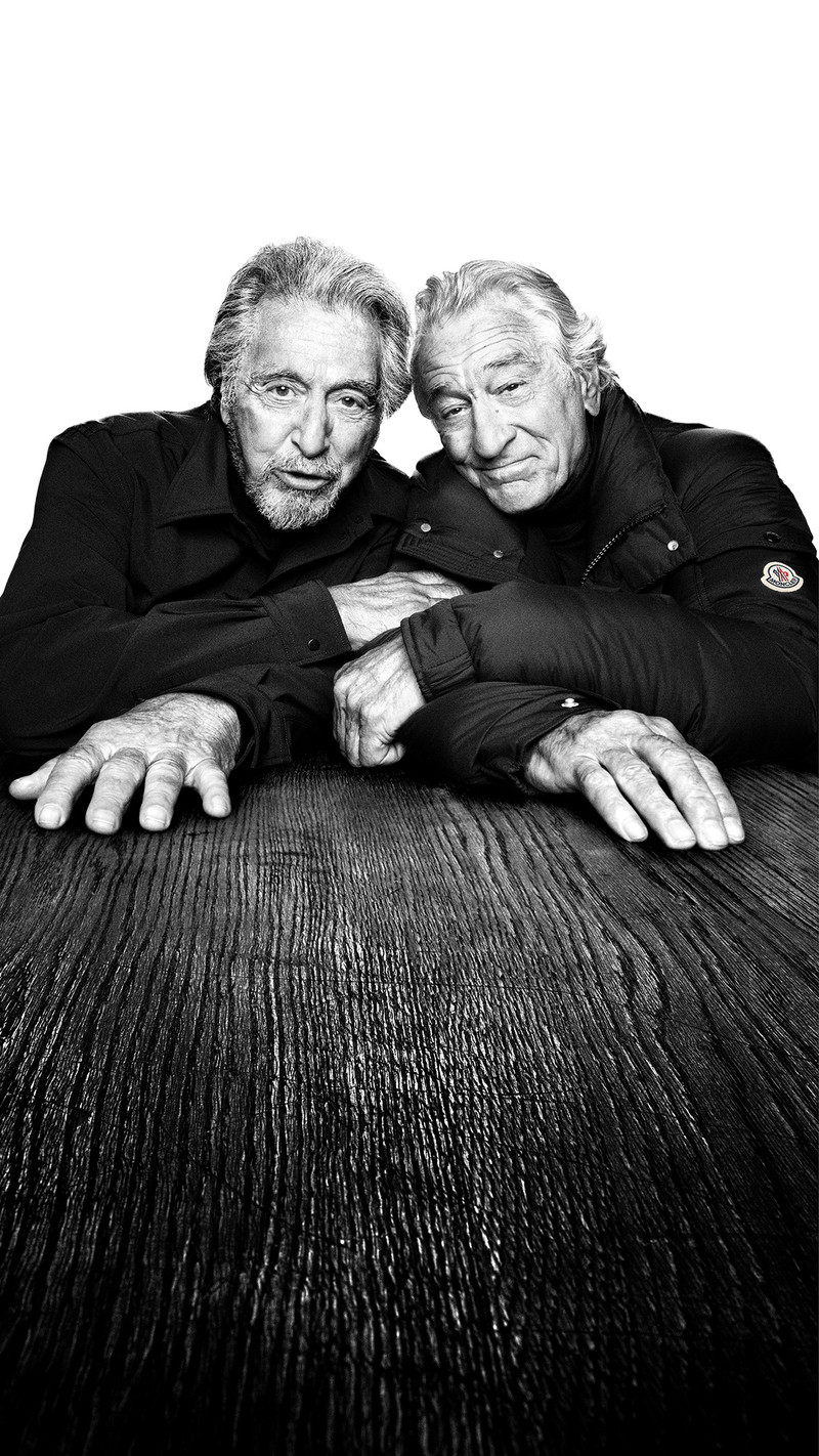 Al Pacino and Robert De Niro in Moncler Warmer Together campaign