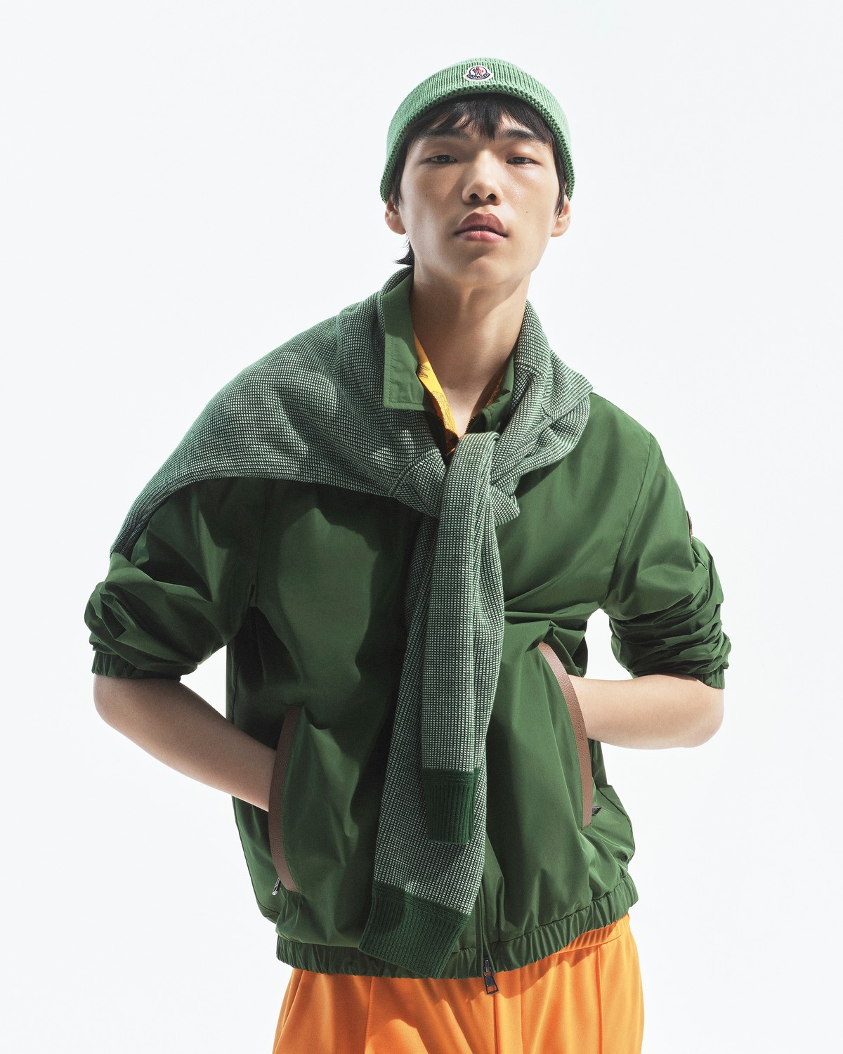 Moncler 男士 Socot 綠色襯衫式夾克