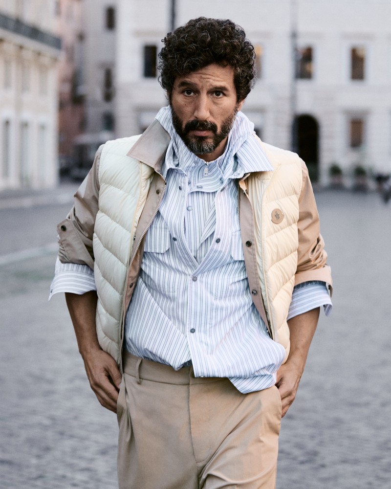 Gilet en duvet Homme Moncler Lechtal jaune