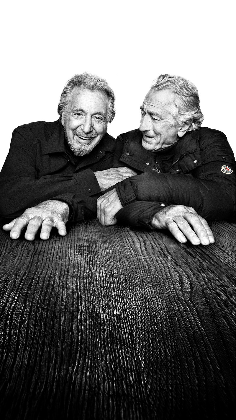 Al Pacino and Robert De Niro in Moncler Warmer Together campaign