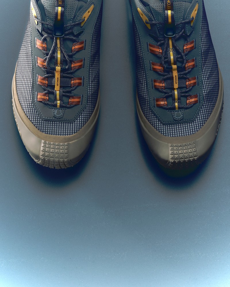 Zapatillas bajas de hombre Moncler Trailgrip LP de ante y nobuk en gris