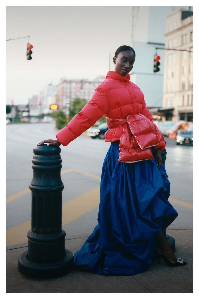 In Moncler, new Fall Winter Campaign. In 2017 Vogue captured New Yorkers to celebrate the versatility of Moncler's puffers.