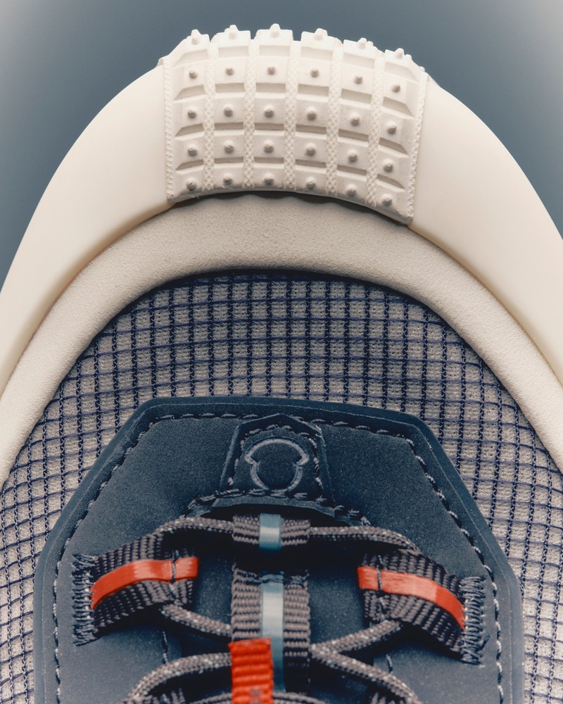 Zapatillas bajas de hombre Moncler Trailgrip LP de ante y nobuk en azul marino