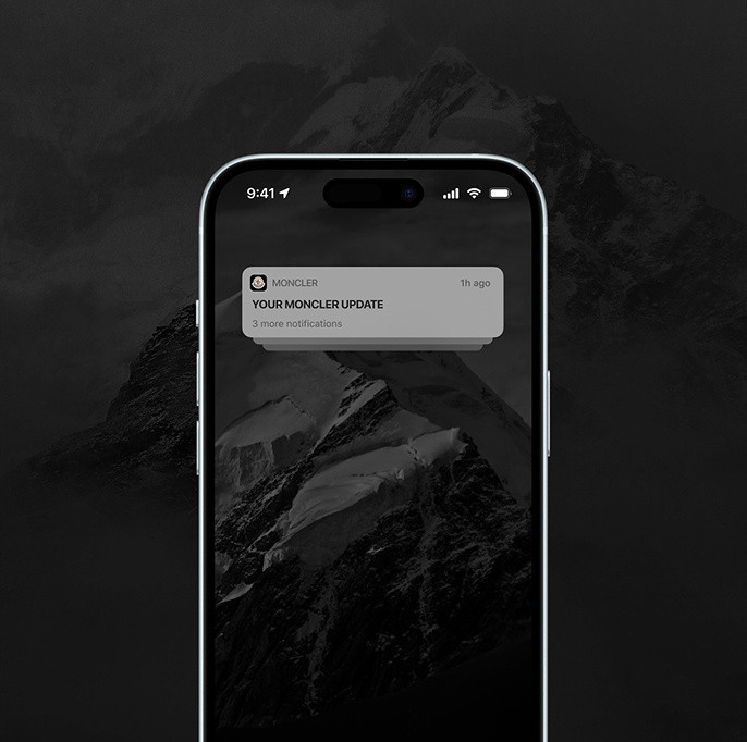 Moncler Notificaciones Personalizadas en la App
