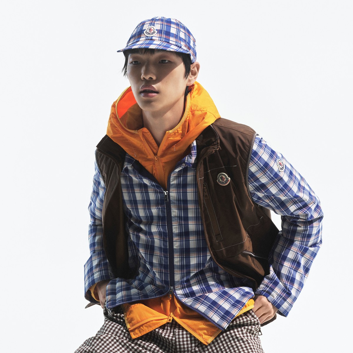 Gilet Ansiei Marrone Chiaro da Uomo Moncler