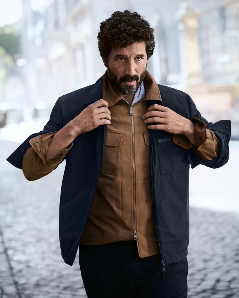 Moncler Men Navy Blue Down Shirt Jacket Tollymore