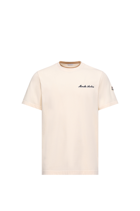 Embroidered Logo Cotton T-Shirt