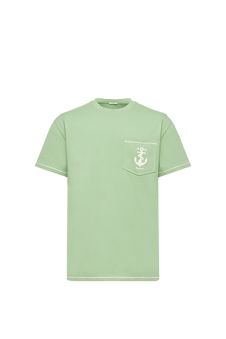 Embroidered Anchor Cotton T-Shirt