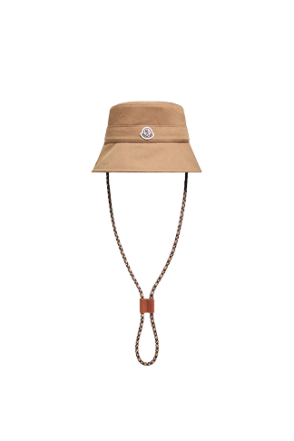 Logo Cotton Gabardine Bucket Hat