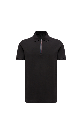Logo Patch Cotton Piquet Polo Shirt