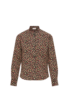 Floral Corduroy Shirt Jacket