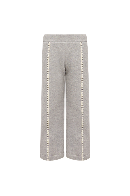 Cotton Fleece Trimmed Sweatpants