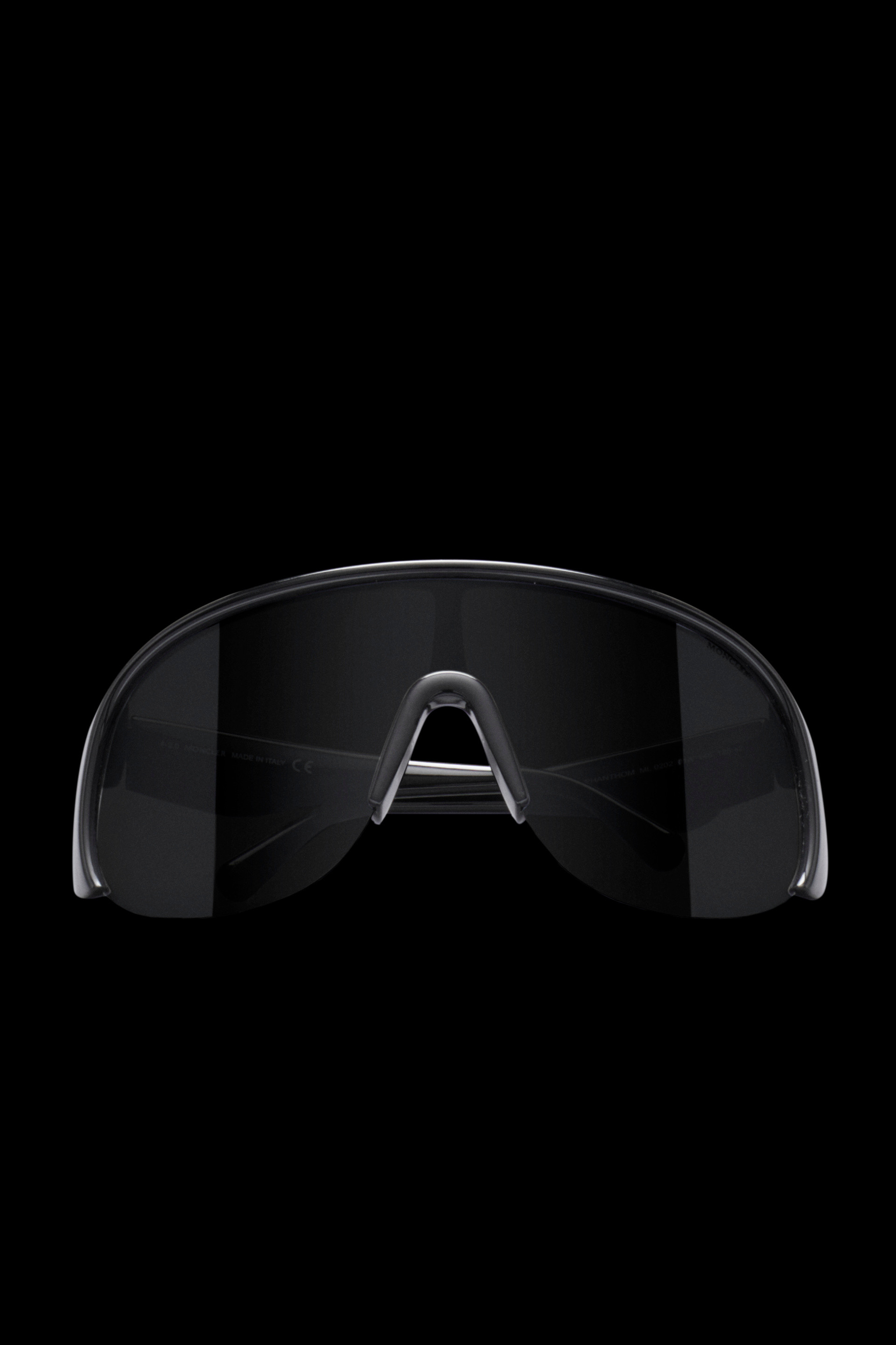 White Injected mask ski goggles, Moncler