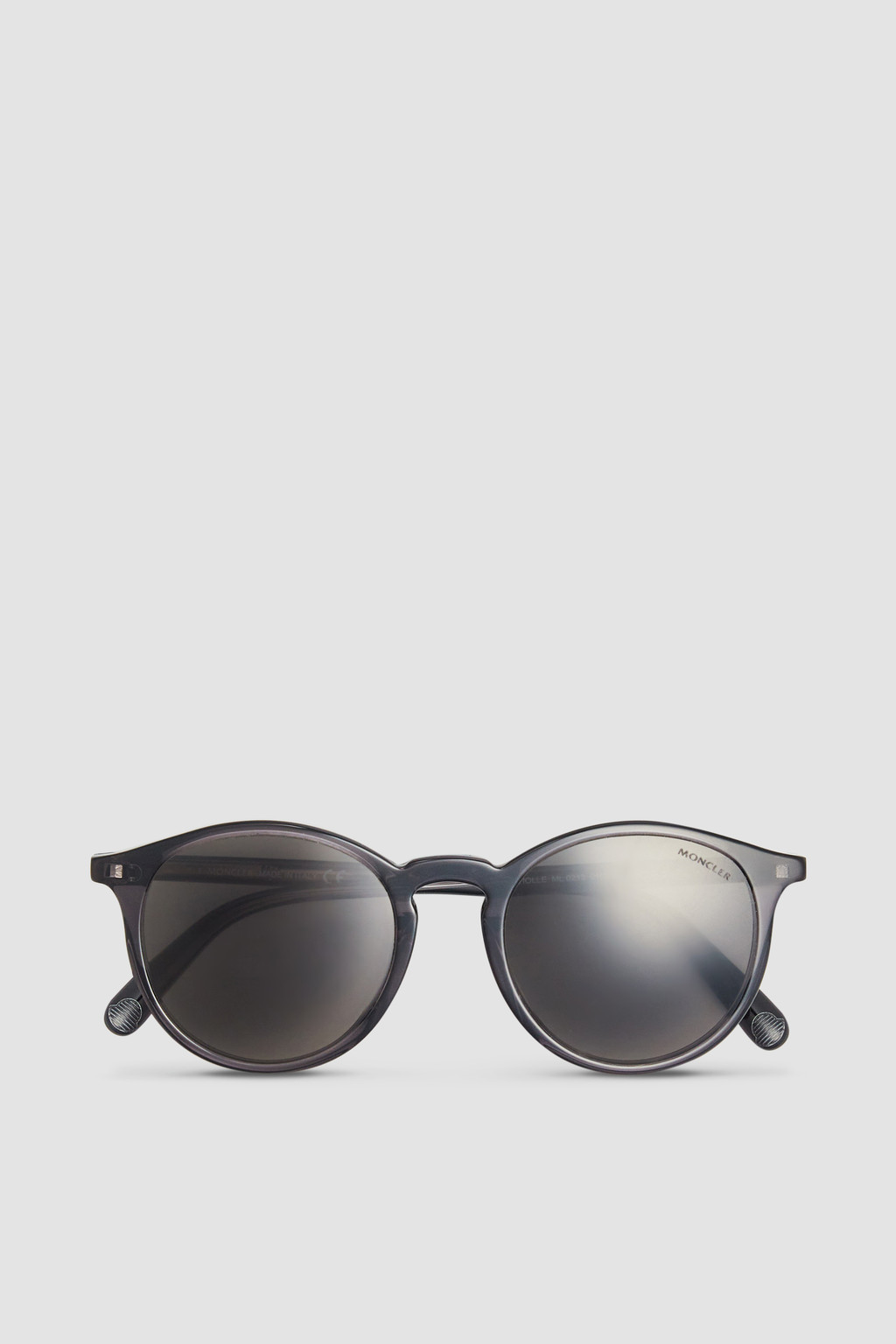 White & Dark Grey Atriom Round Sunglasses - Sunglasses for Women | Moncler  US