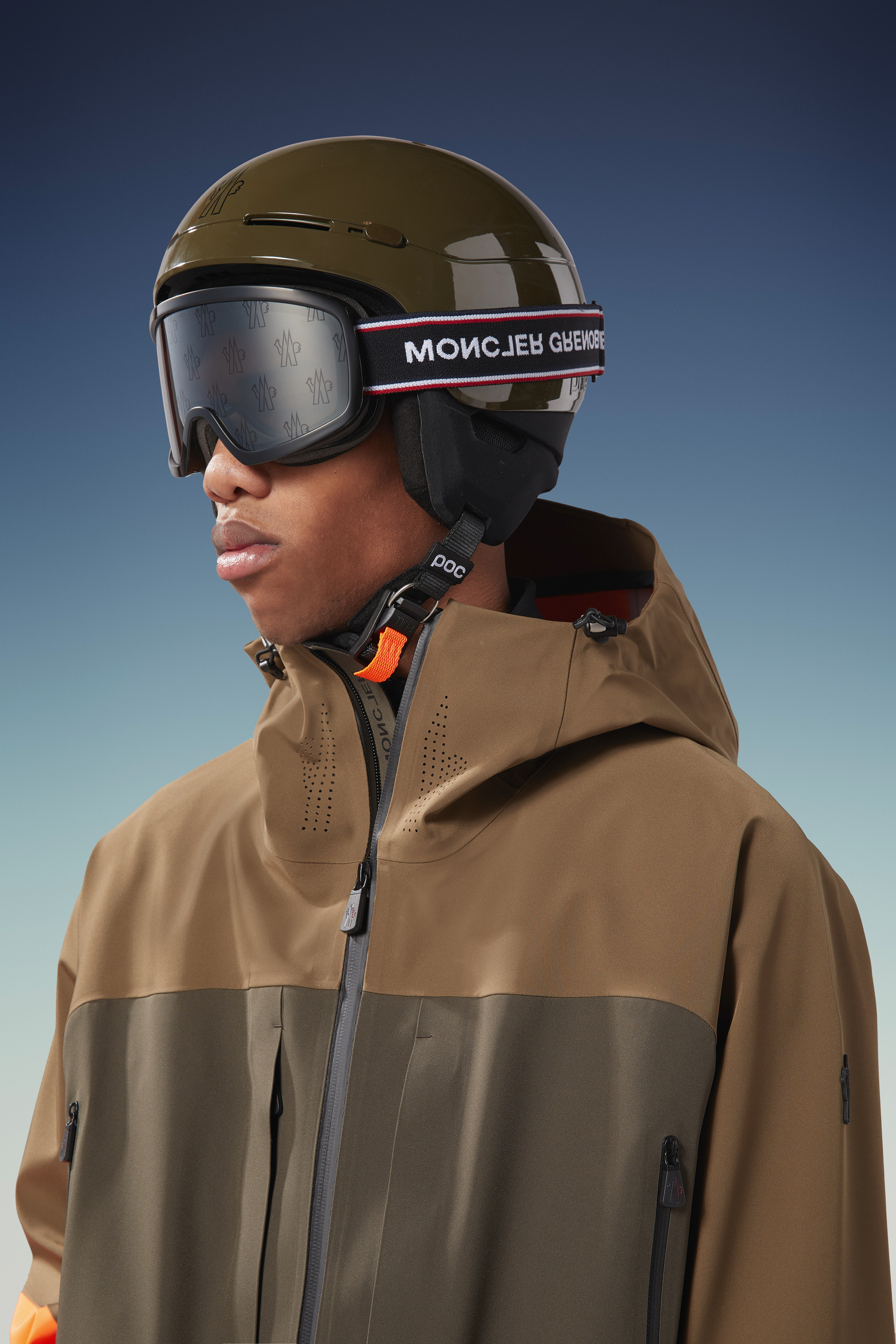 MONCLER - Ski Mask-Goggles 'ML0130' /Black w/ roviex mirror