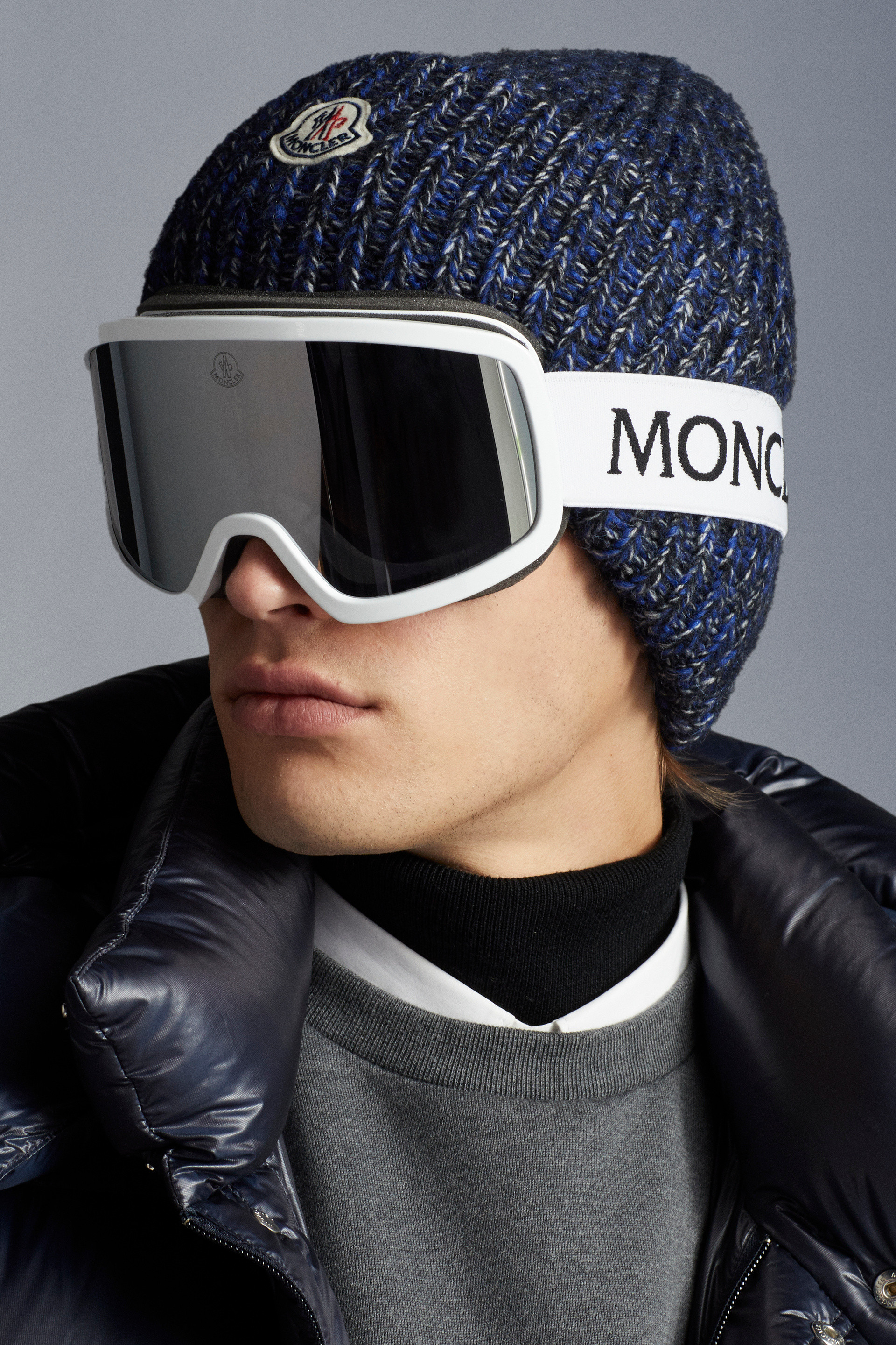 Shiny Optical White Terrabeam Ski Goggles - Sunglasses for Men 