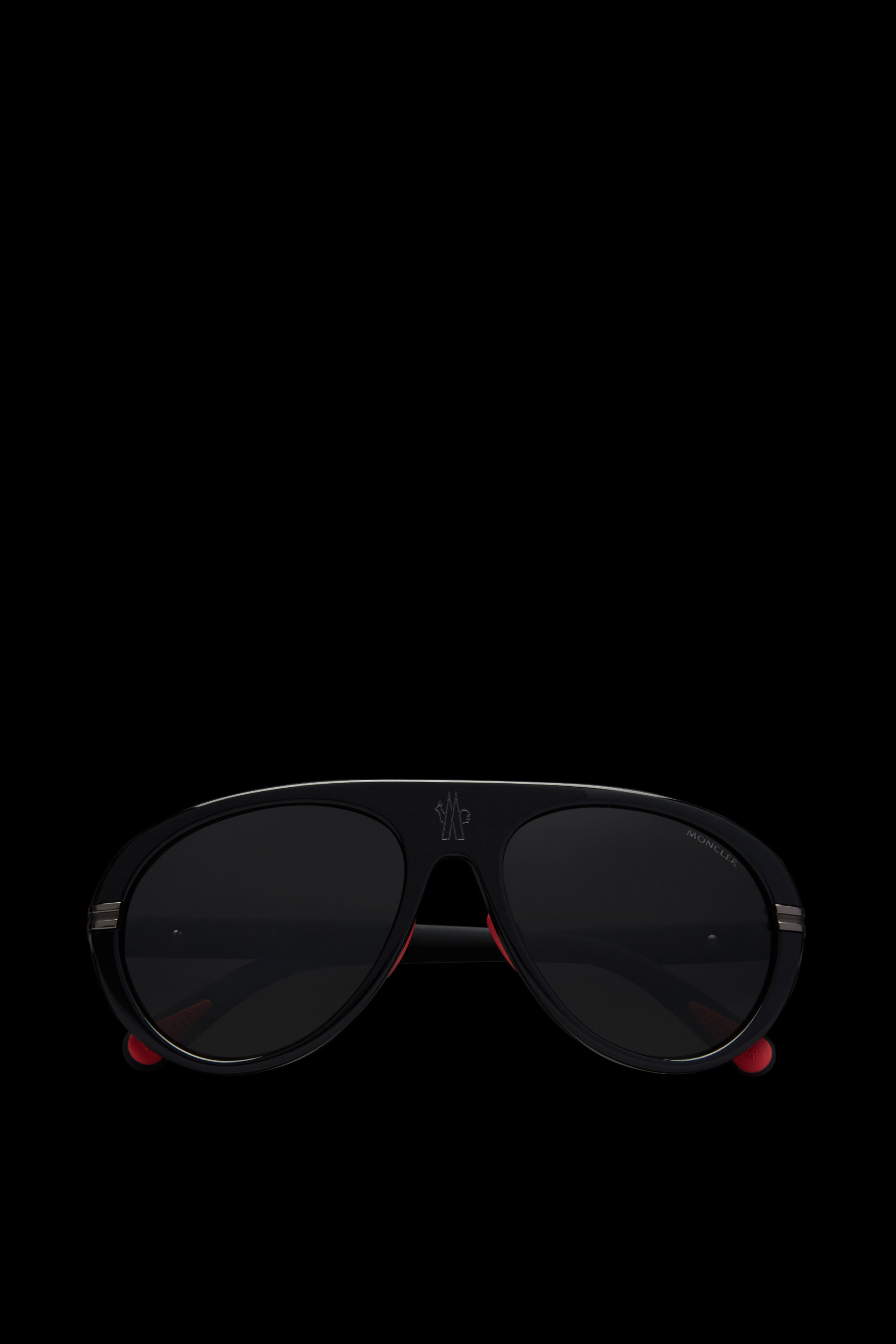 & Dark Grey Navigaze Pilot Sunglasses - Sunglasses for Men | Moncler US