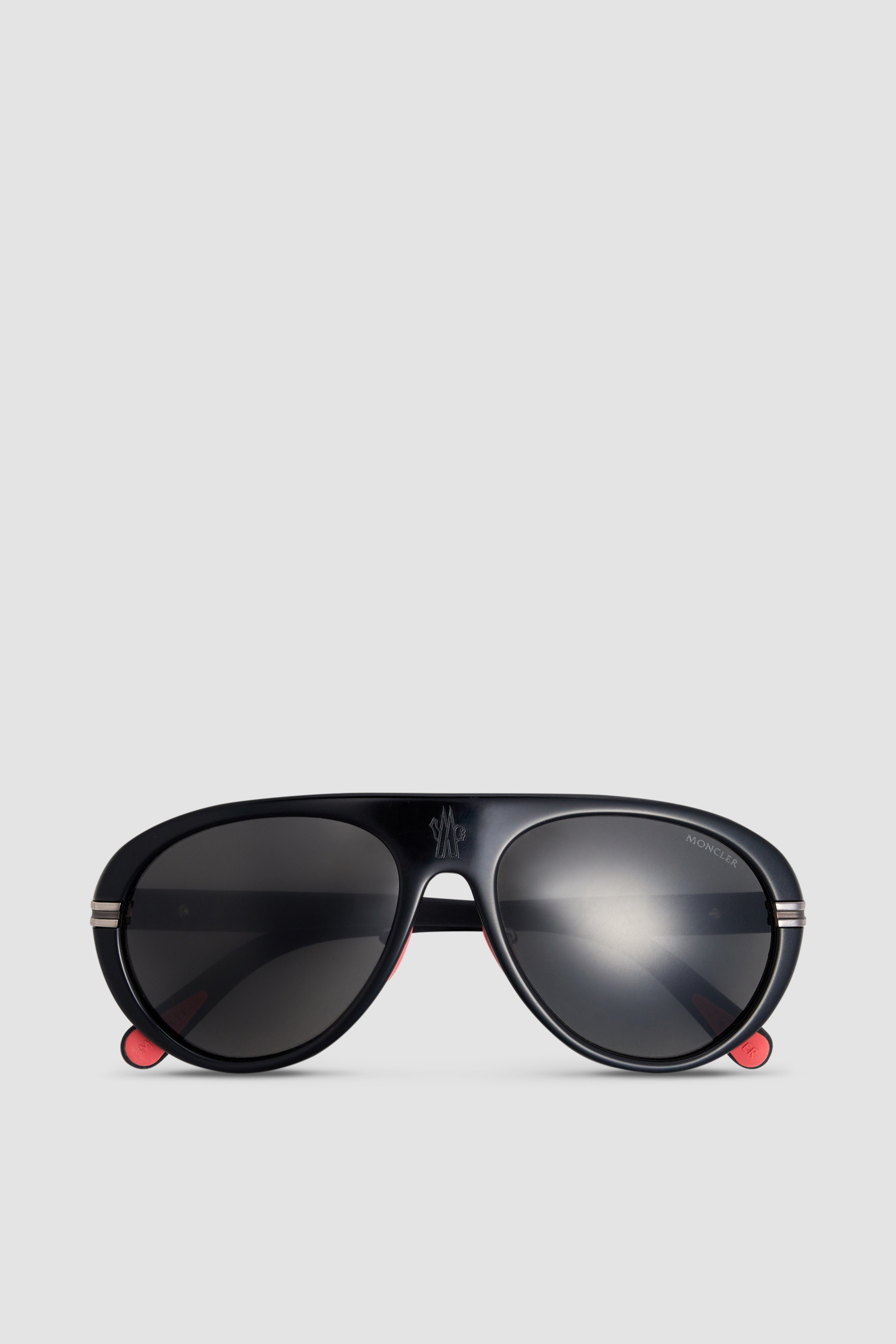 Black & Dark Gray Navigaze Pilot Sunglasses - Sunglasses for Men