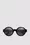 Atriom Round Sunglasses Women Black & Dark Gray Moncler