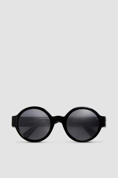 Black & Dark Gray Atriom Round Sunglasses - Sunglasses for Women | Moncler  JP