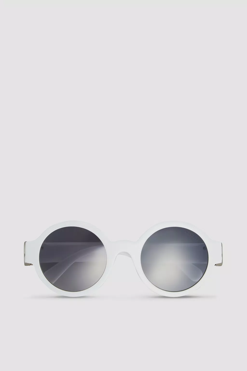 Atriom Round Sunglasses Women White  &  Dark Grey Moncler 1