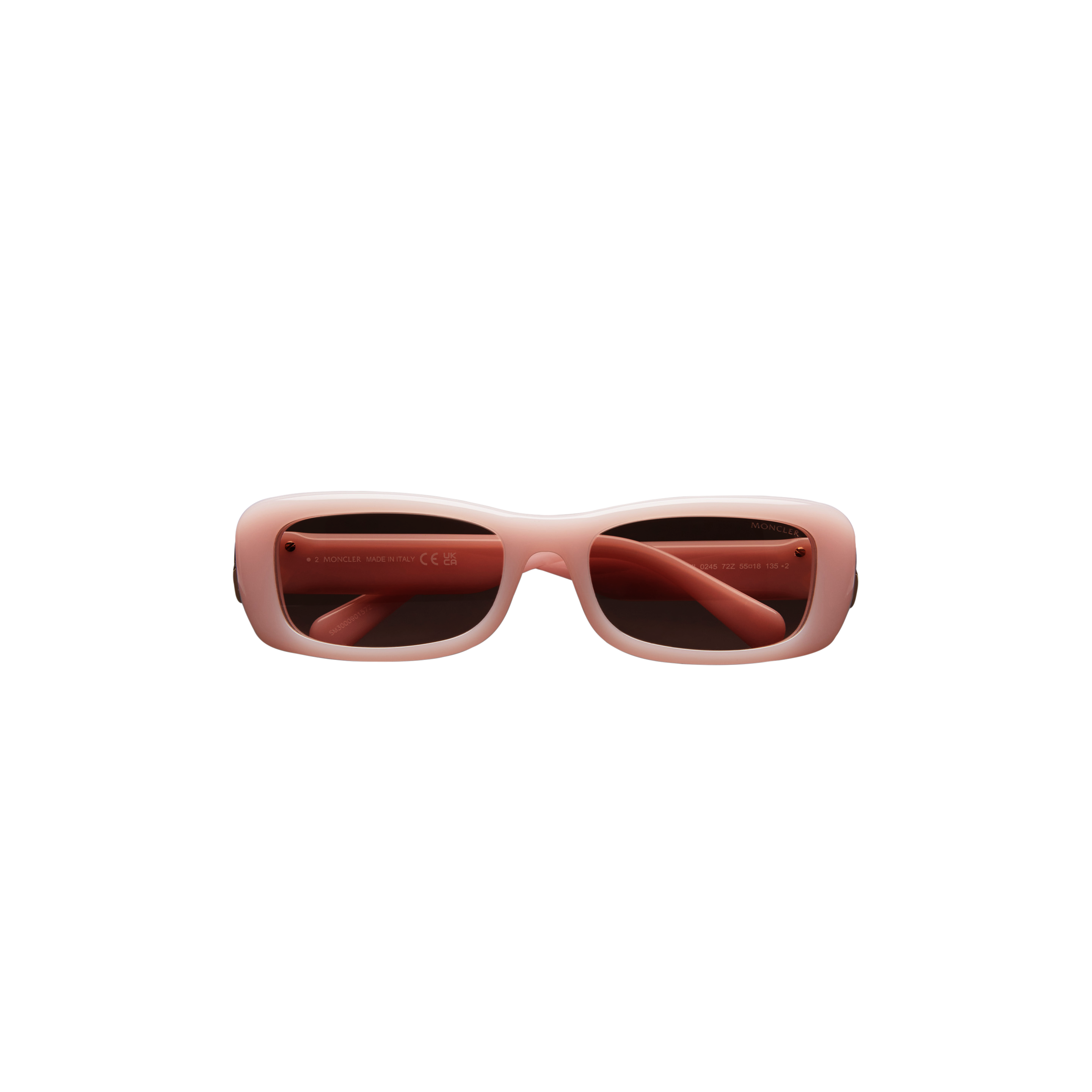 Moncler Minuit Rectangular Sunglasses In Rose